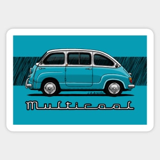 The classic Italian minivan car Sticker